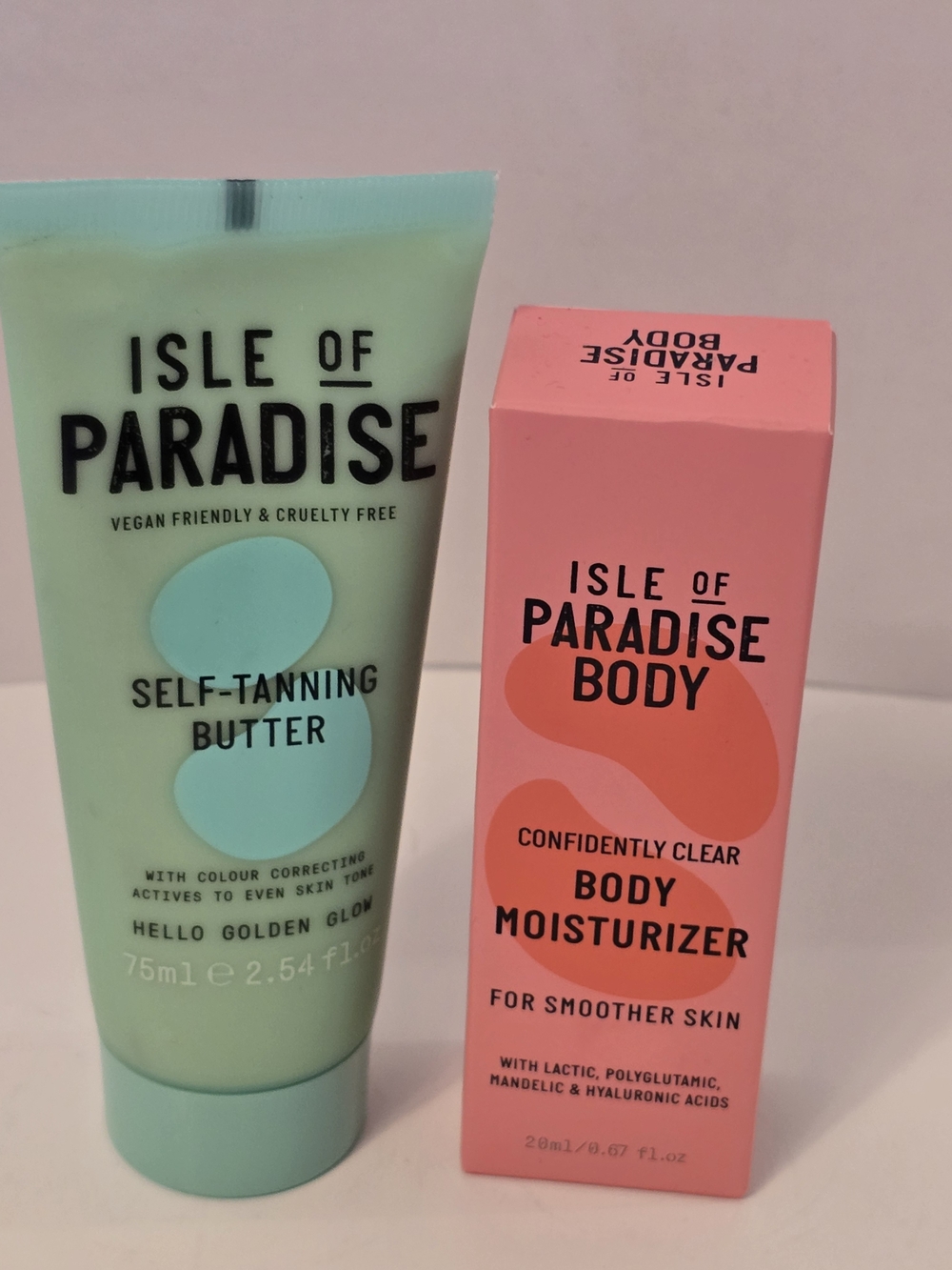 Isle of Paradise Self-Tanning Butter and Body Moisturizer Set
